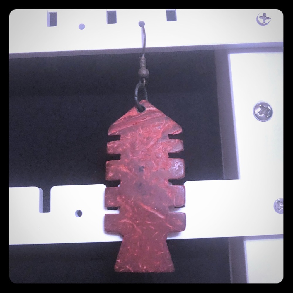 One earring.